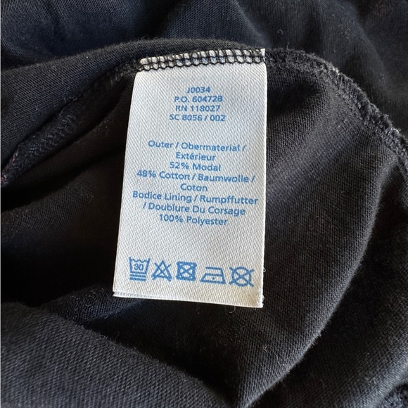 BODEN NWOT ABIGAIL LONG SLEEVE FLORAL DRESS BLACK RED GRAY | SIZE: 4 - Picture 9 of 11